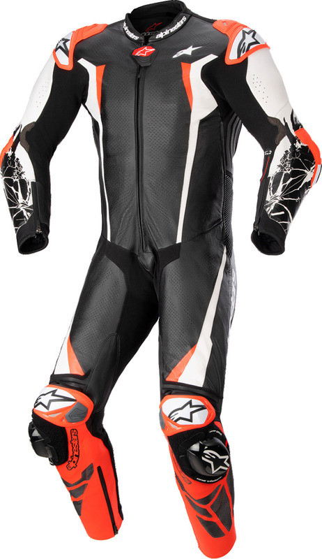 Alpinestars Racing Absolute V2 Leather Black White Red Suit