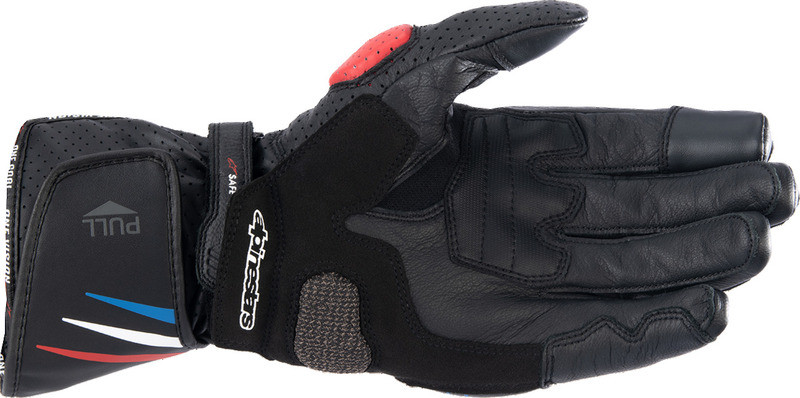 Alpinestars Honda SP-8 V3 Black Bright Red Blue Gloves