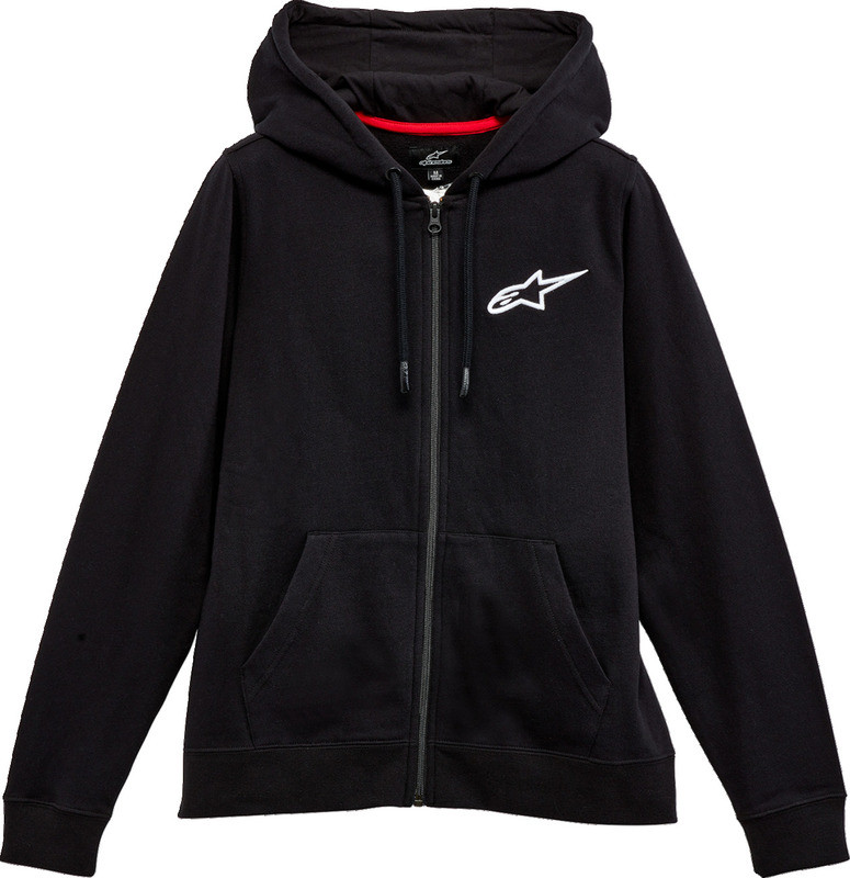 Alpinestars Women's Ageless Zip Black White Hoodie