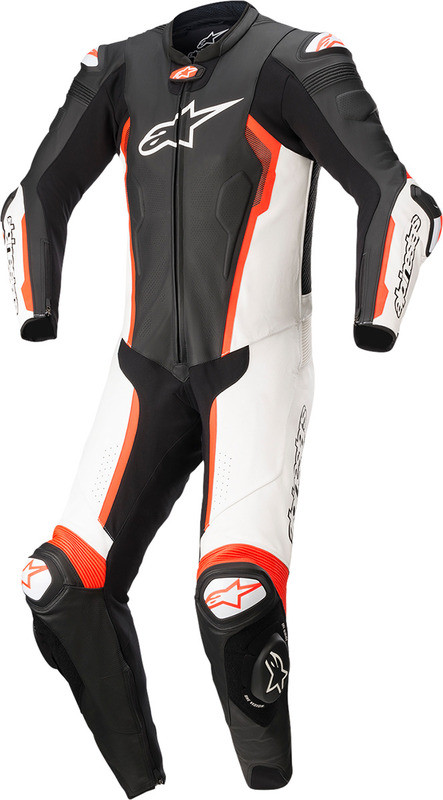 Alpinestars Missile V2 1-Piece Black White Red Fluorescent Suit