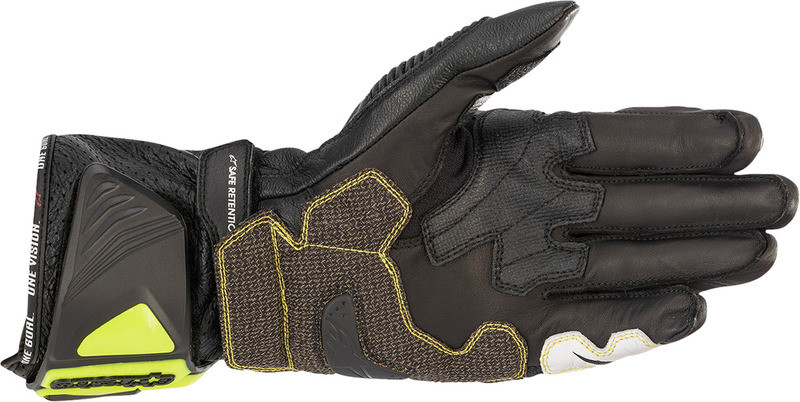 Alpinestars GP Tech V2 Black Fluo Yellow White Red Gloves