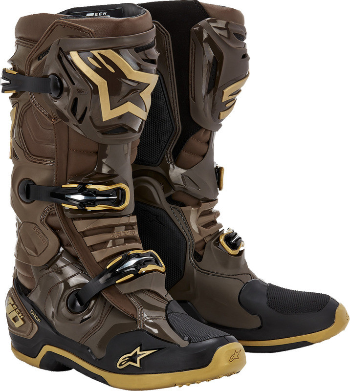 Alpinestars Limited Edition Squad '23 Tech 10 Brown Gold Boots