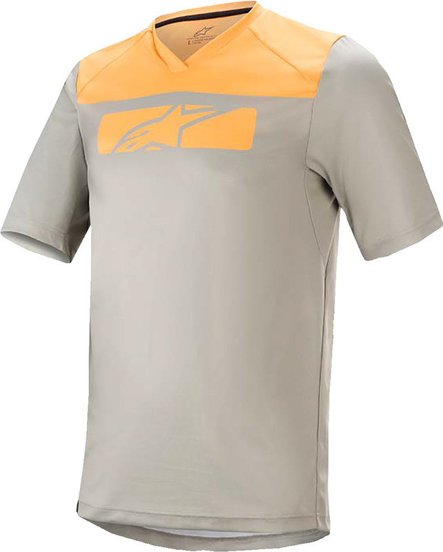 Alpinestars Drop 4.0 Short-Sleeve Gray Orange Jersey