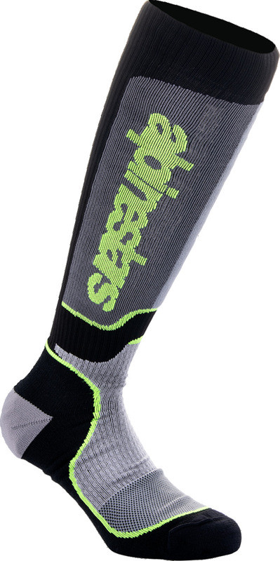 Alpinestars MX Plus Black Gray Yellow Socks