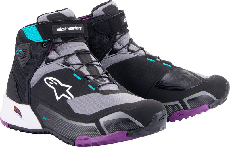 Alpinestars Stella CR-X Drystar Black Gray Teal Purple Shoes