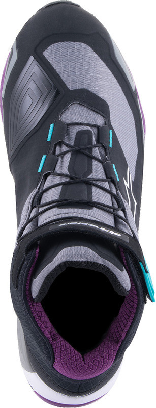 Alpinestars Stella CR-X Drystar Black Gray Teal Purple Shoes