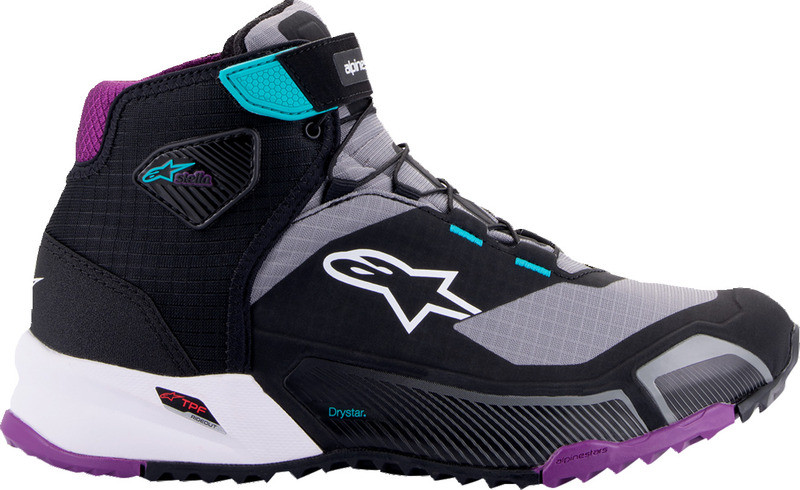 Alpinestars Stella CR-X Drystar Black Gray Teal Purple Shoes