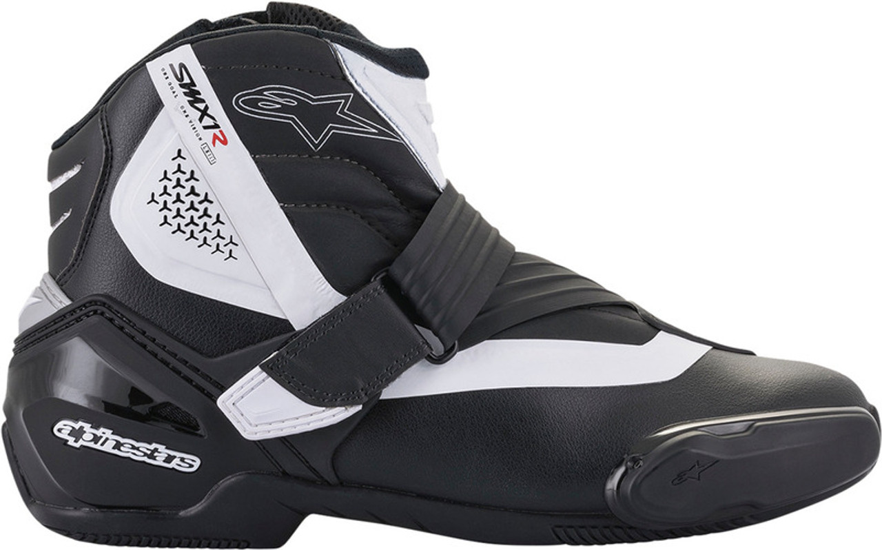 Alpinestars SMX-1 R V2 Black White Boots - Speed Addicts