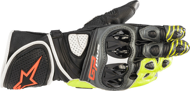Alpinestars GP Plus R V2 Metallic Gray Black Fluo Yellow Red 