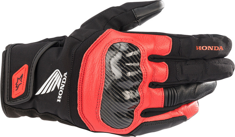 Alpinestars Honda SMX Z Drystar Black Bright Red Gloves