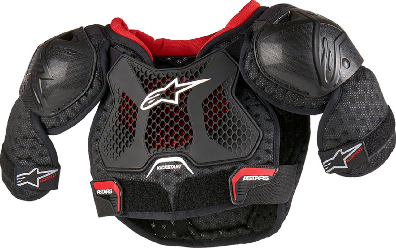 Alpinestars Youth Bionic Action Kickstart Black Red Chest Guard