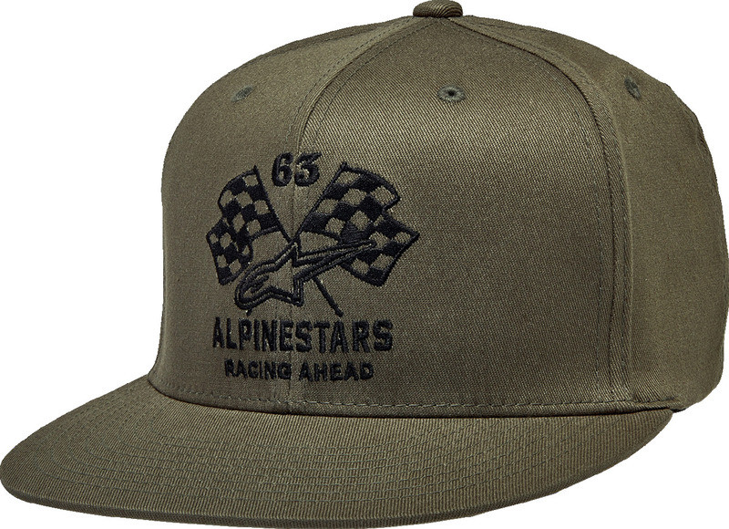 Alpinestars Double Check Flat Bill Military Black Hat