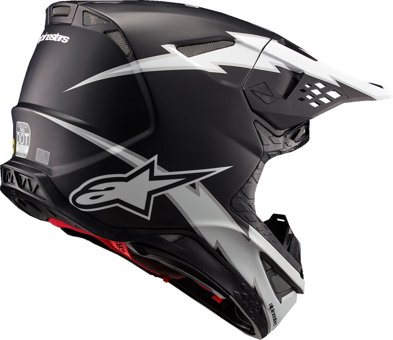 Alpinestars Supertech M10 Ampress MIPS Matte Black White Helmet