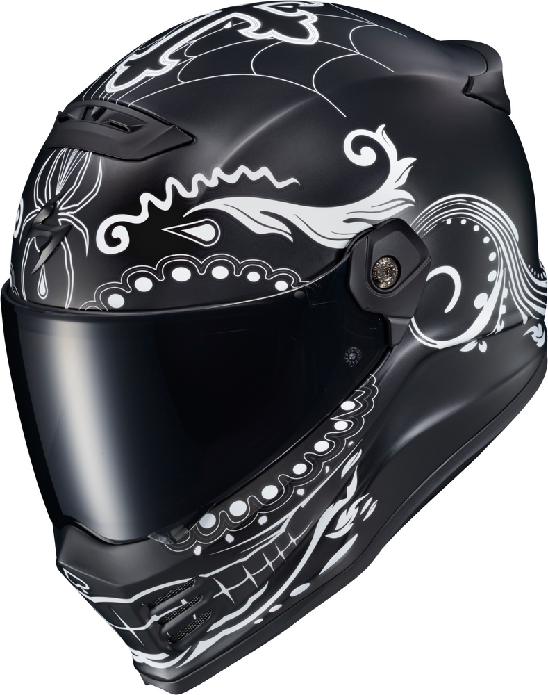 Scorpion EXO Covert FX Full Face El Malo White Matte Black Helmet
