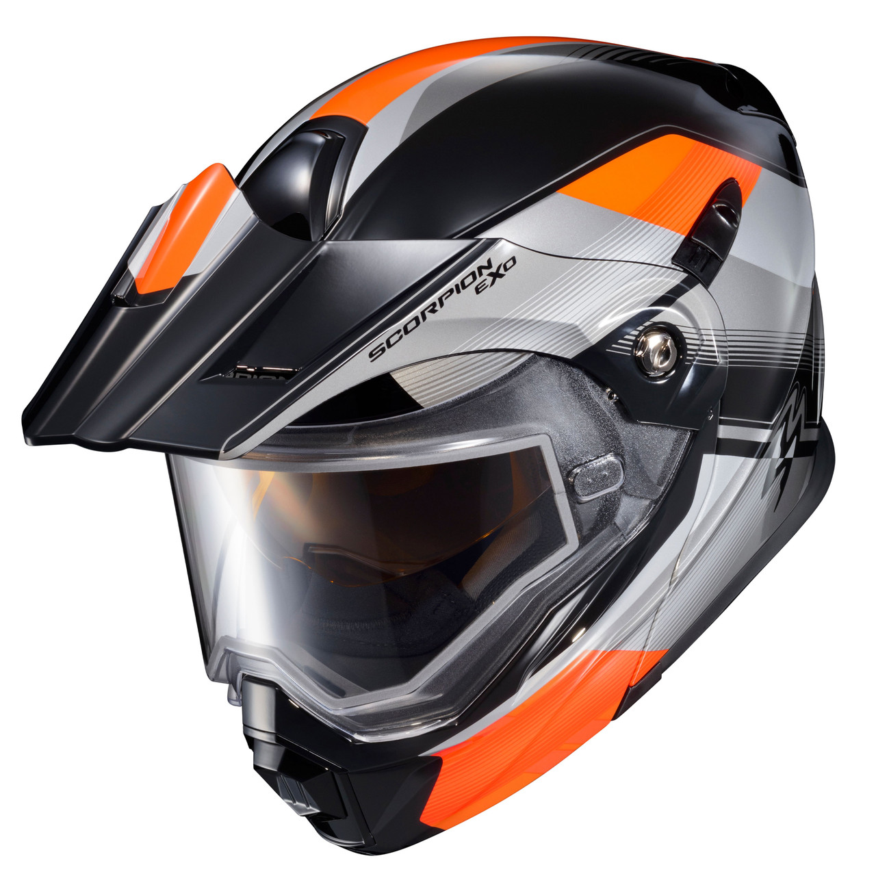 Scorpion EXO AT950 Cold Weather Zec Orange Dual Pane Helmet