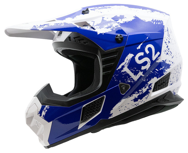 LS2 Coz Hyde Blue White Helmet