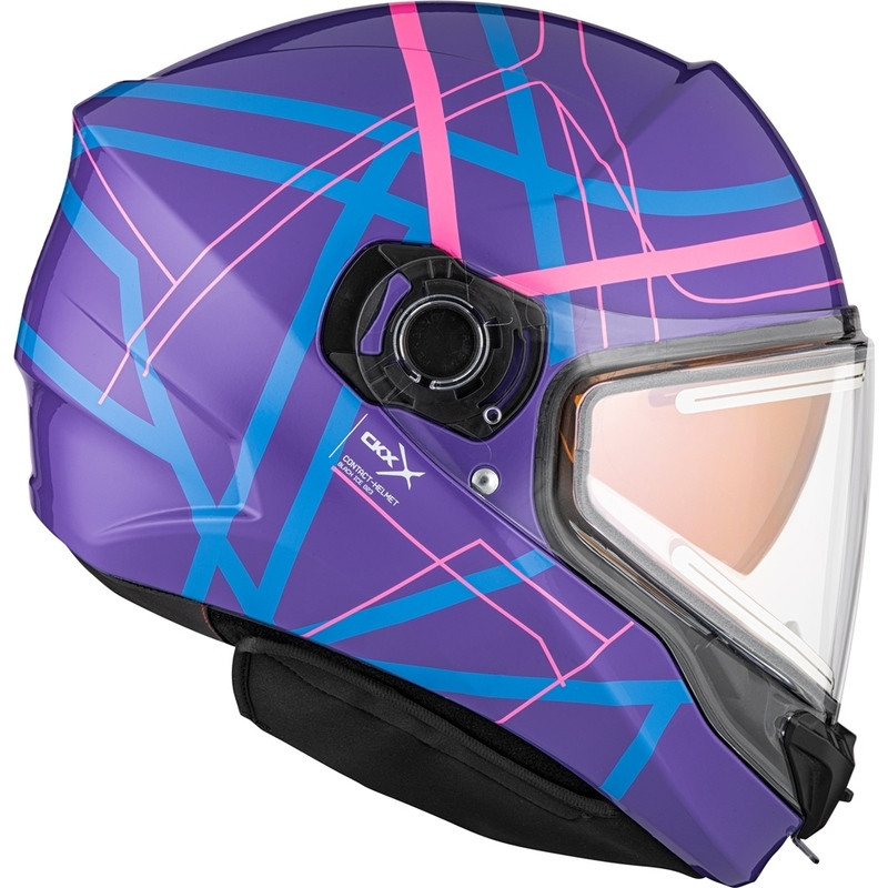 CKX Contact Stroke Gloss Purple Electric Helmet