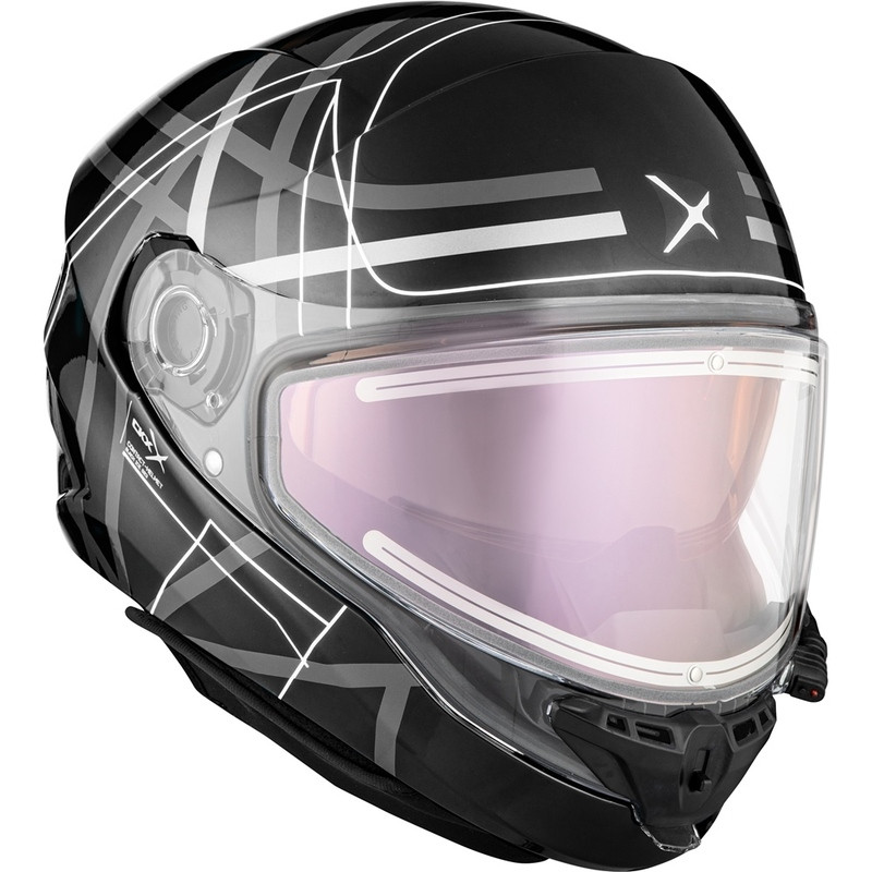 CKX Contact Stroke Glossy Black Electric Helmet