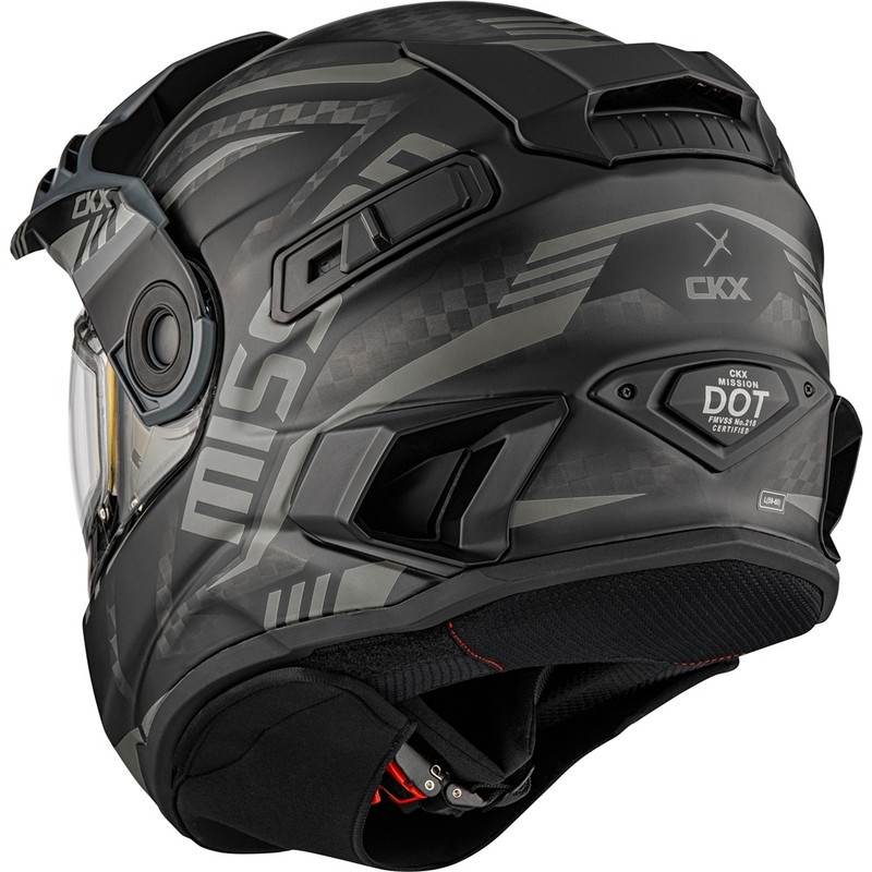 CKX Mission Ams Carbon Code Matte Olive Night Electric Helmet