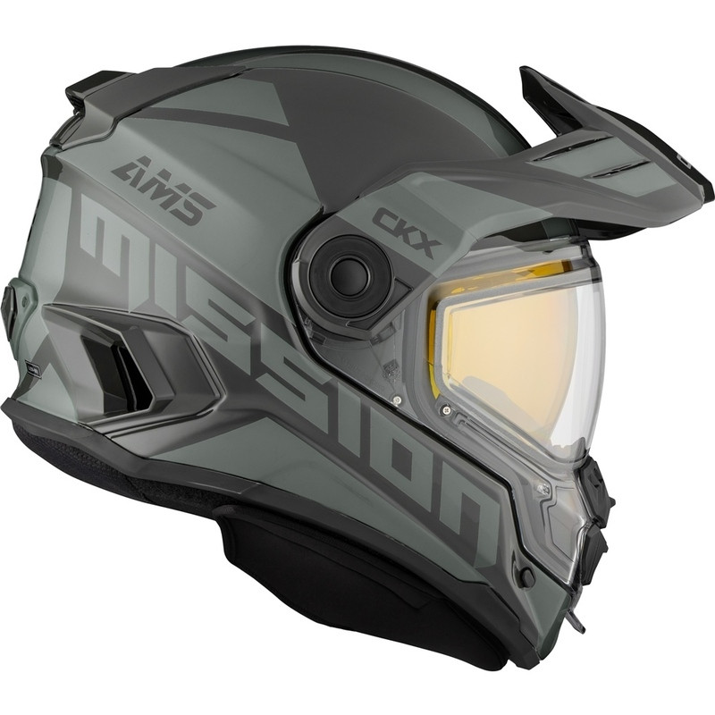 CKX Mission Ams Space Olive Night Electric Helmet