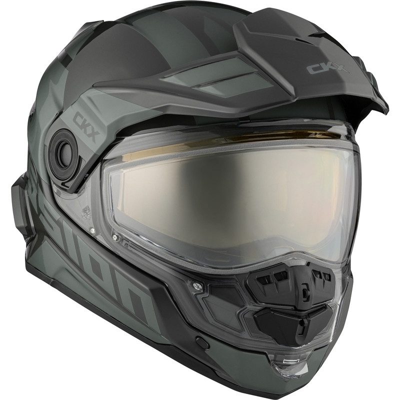 CKX Mission Ams Space Olive Night Electric Helmet