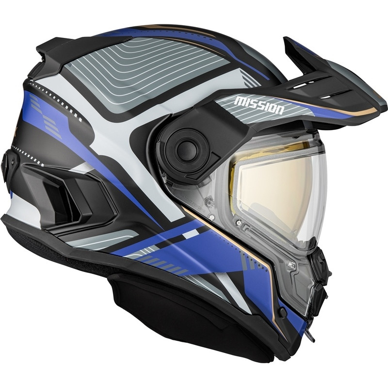 CKX Mission Ams Verve Matte Blue Electric Helmet