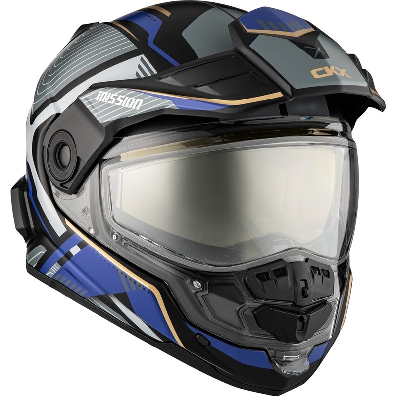 CKX Mission Ams Verve Matte Blue Electric Helmet