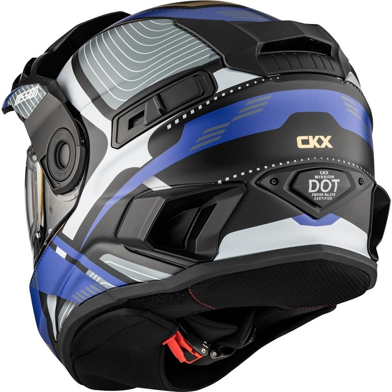 CKX Mission Ams Verve Matte Blue Electric Helmet