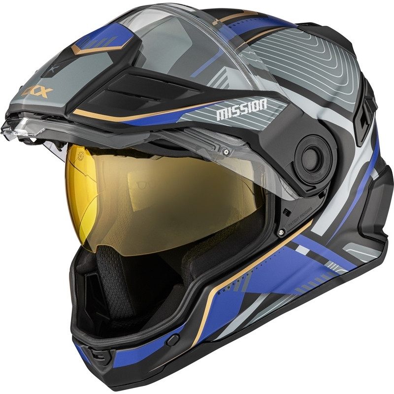 CKX Mission Ams Verve Matte Blue Electric Helmet