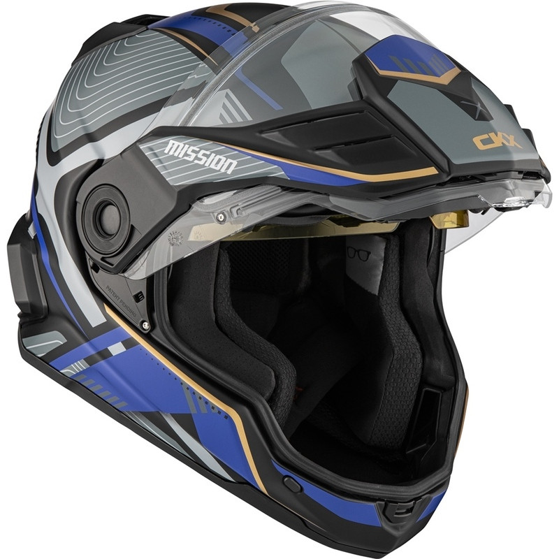 CKX Mission Ams Verve Matte Blue Electric Helmet