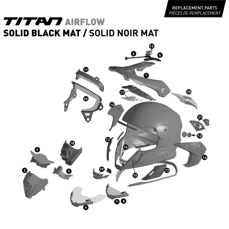 CKX Titan Air Flow Matte Black Helmet