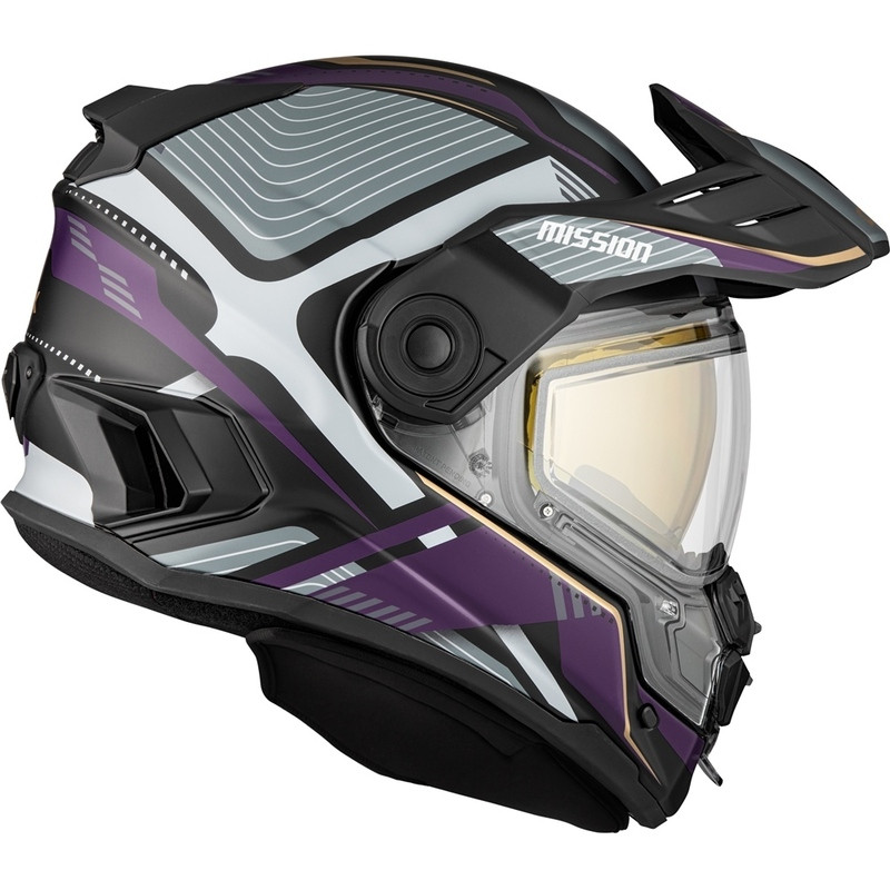 CKX Mission Ams Verve Matte Purple Helmet
