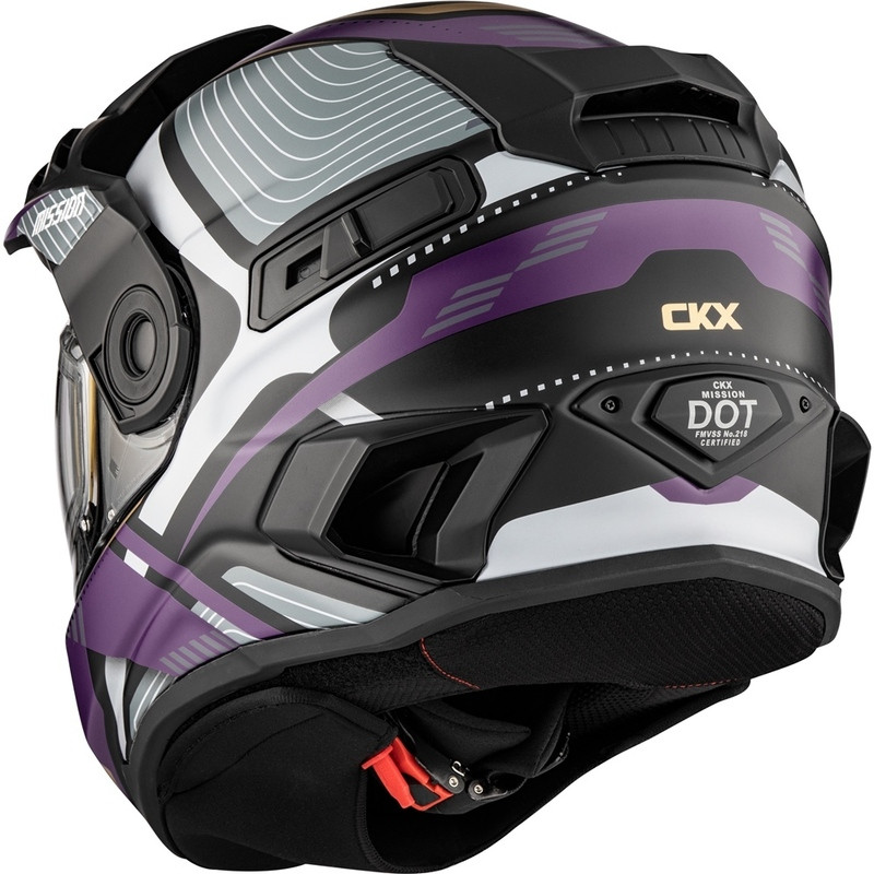 CKX Mission Ams Verve Matte Purple Helmet
