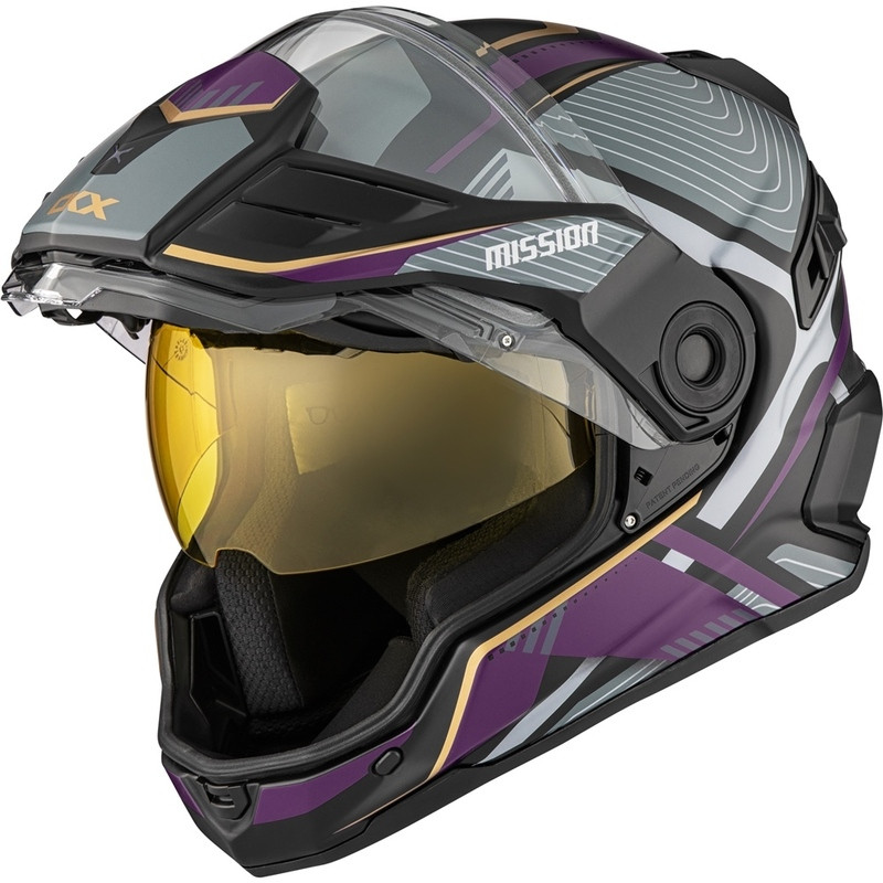 CKX Mission Ams Verve Matte Purple Helmet