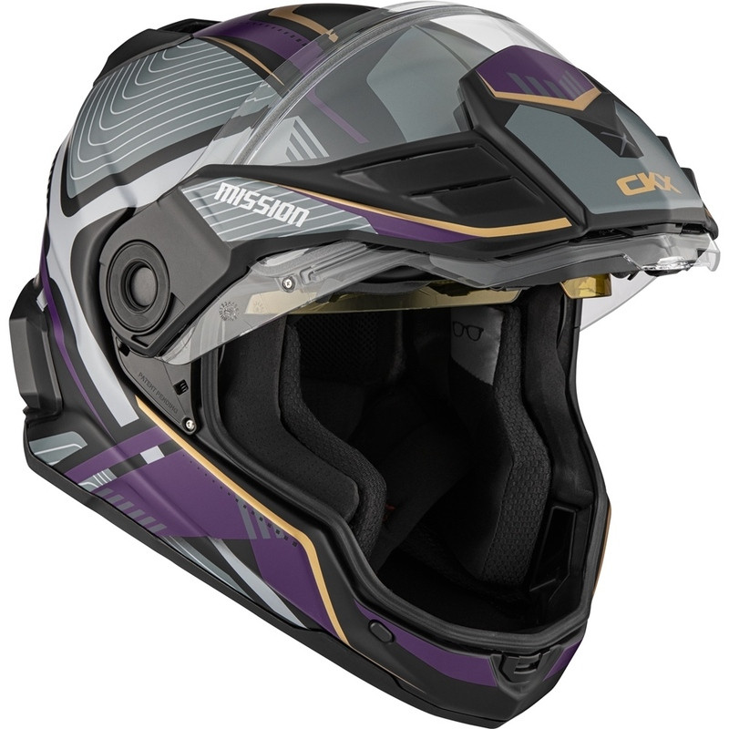 CKX Mission Ams Verve Matte Purple Helmet