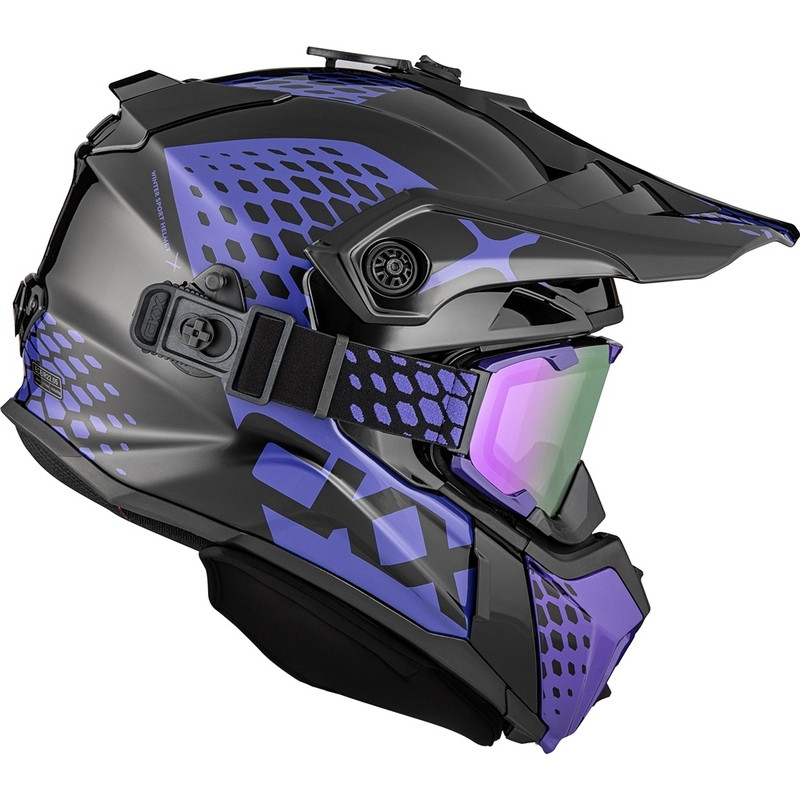 CKX Titan Viper Black Purple Helmet