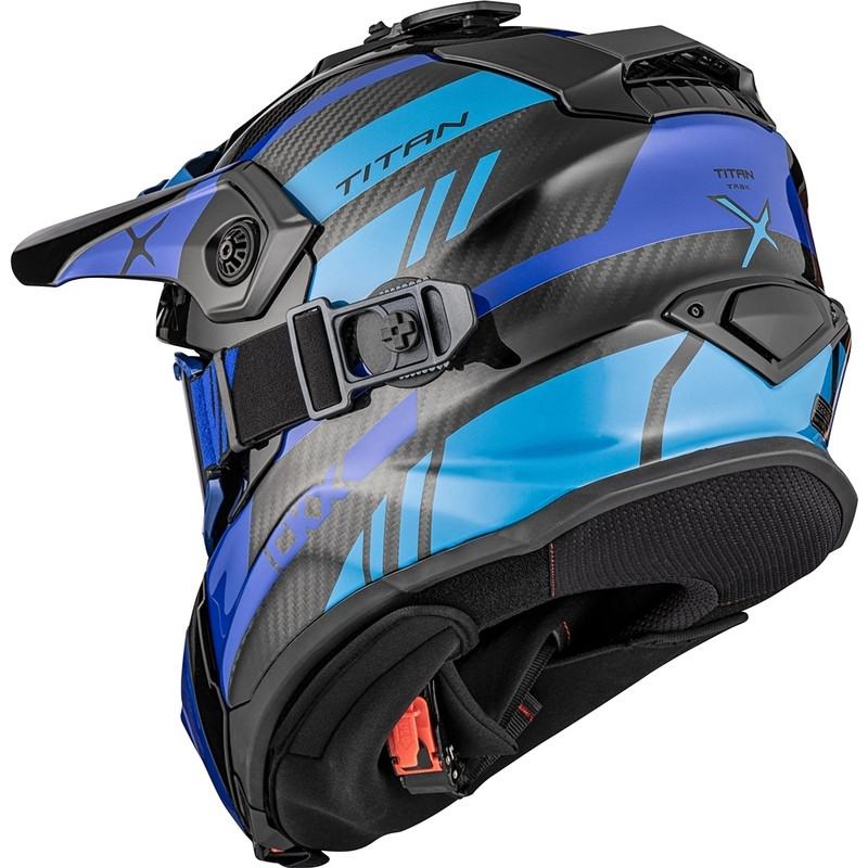 CKX Titan Trak Carbon Glossy Blue Helmet