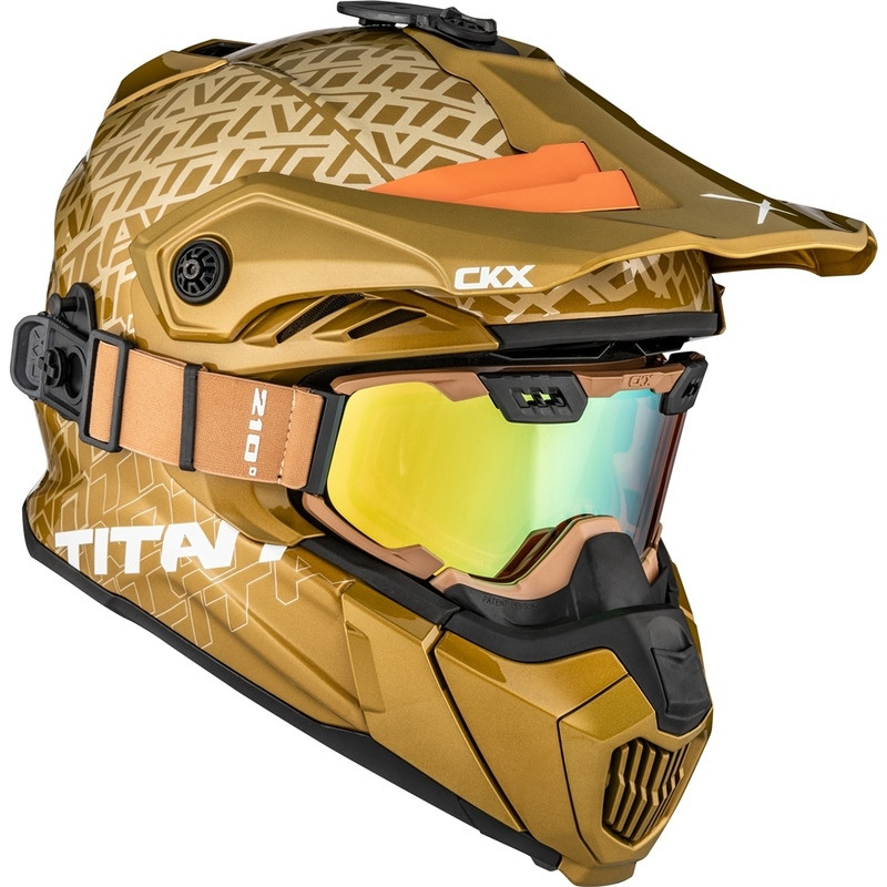 CKX Titan Air Flow Roar Camel Glossy Helmet
