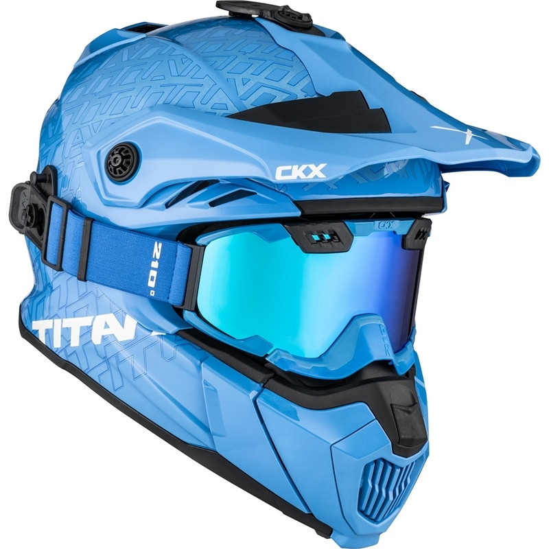 CKX Titan Air Flow Roar Glossy Blue Helmet
