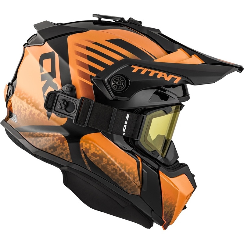 CKX Titan Avid Safety Orange Glossy Helmet