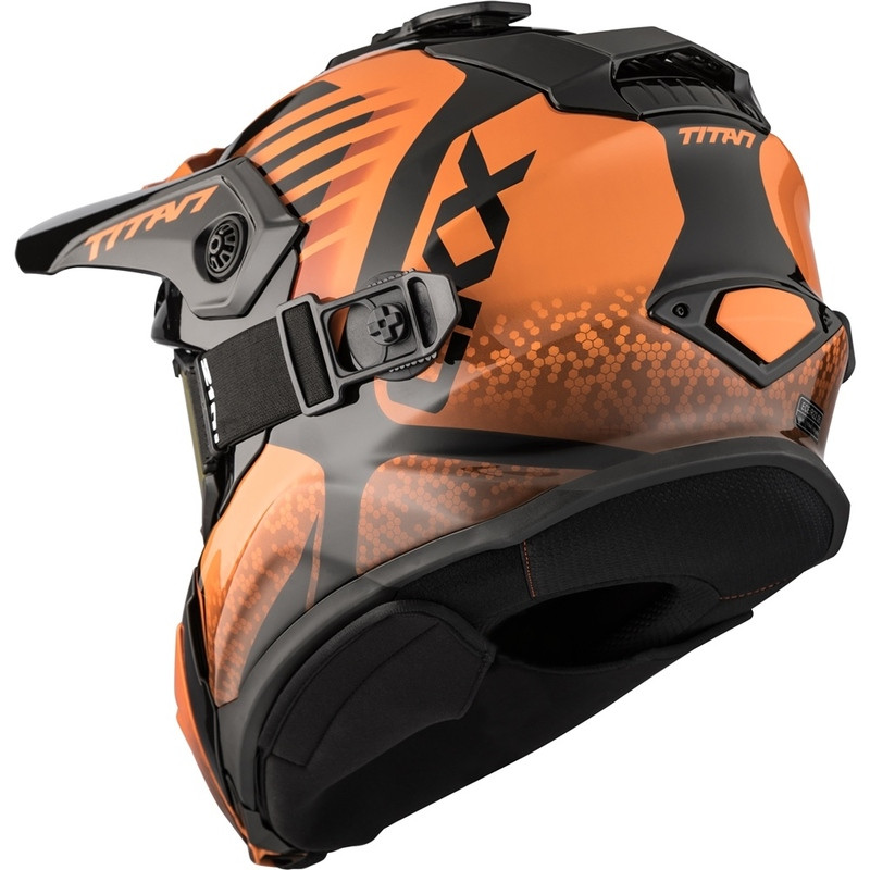 CKX Titan Avid Safety Orange Glossy Helmet