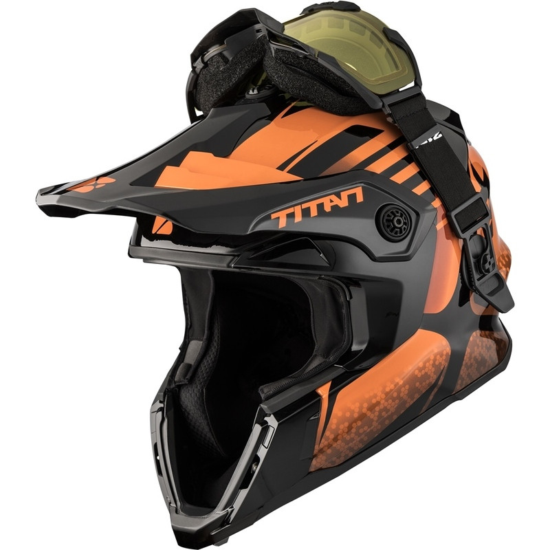 CKX Titan Avid Safety Orange Glossy Helmet