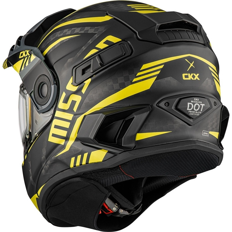 CKX Mission Ams Carbon Code Matte Yellow Helmet