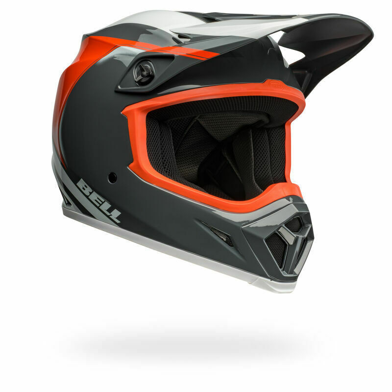 Bell MX-9 Mips Dark Charcoal Orange Helmet