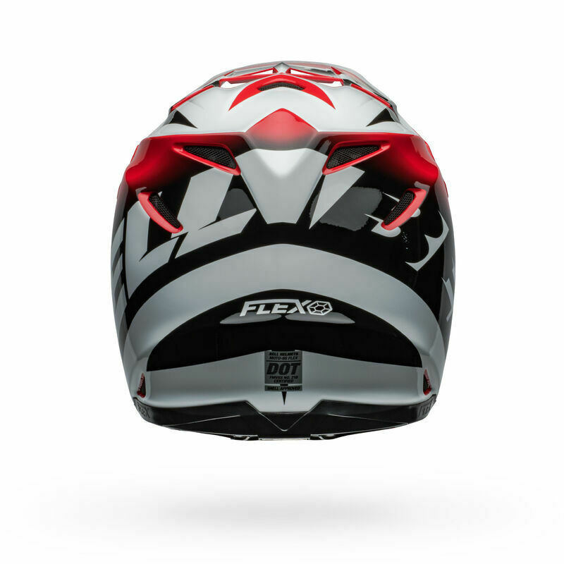 Bell Moto-9S Flex Rail Red White Helmet