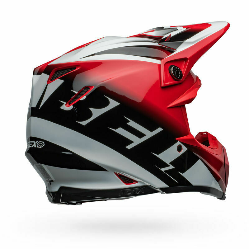 Bell Moto-9S Flex Rail Red White Helmet