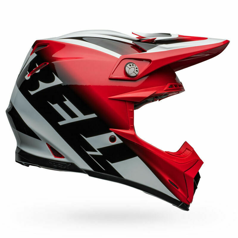 Bell Moto-9S Flex Rail Red White Helmet