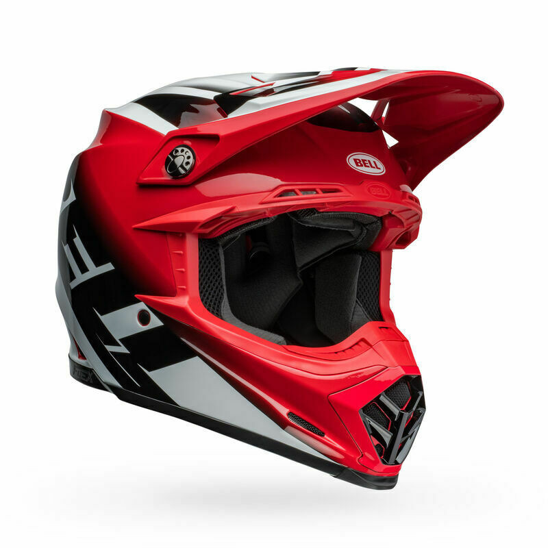 Bell Moto-9S Flex Rail Red White Helmet