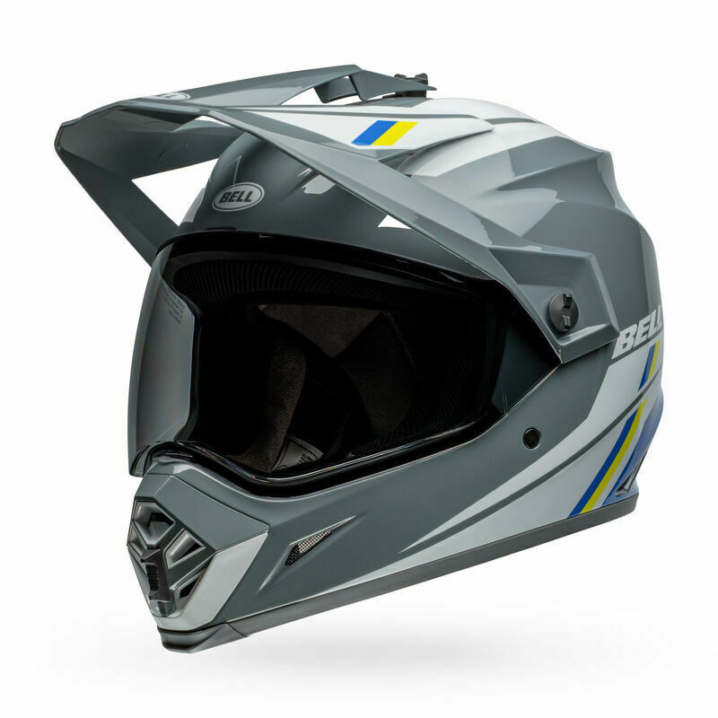 Bell MX-9 Adventure Alpine Gray Blue Helmet
