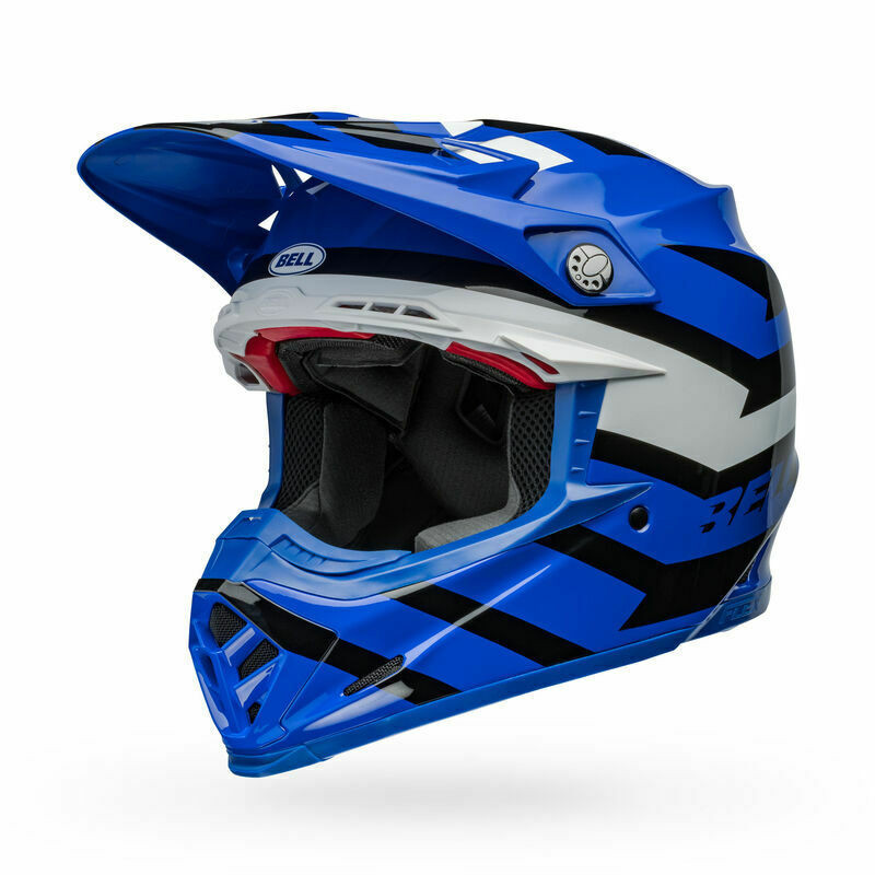 Bell Moto-9S Flex Banshee Blue White Helmet